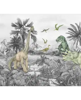 Tapety Detská fototapeta Dino 252 x 182 cm, 4 diely