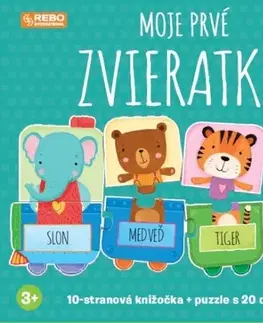 Leporelá, krabičky, puzzle knihy Moje prvé zvieratká - Sassi Editore,Matteo Gaule