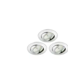 Svietidlá Briloner 8312-039 - SADA 3x LED Kúpeľňové podhľadové svietidlo LED/5W/230V IP23 8312-039