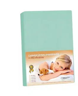 Plachty Bellatex Jersey prestieradlo s elastanom tyrkysová, 140 x 200 cm, 140 x 200 cm