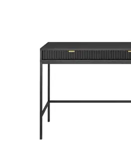 Kozmetický stolík Toalerný stolík NEW T104 čierny