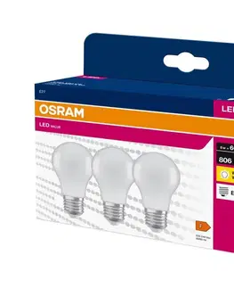 LED osvetlenie Sada 3x LED žiarovka A60 E27/8W/230V 3000K - Osram 4058075629004