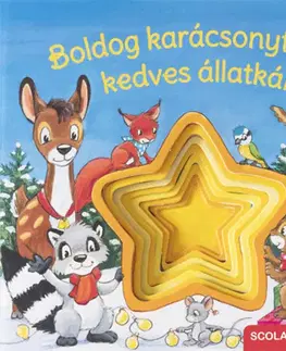 Leporelá, krabičky, puzzle knihy Boldog karácsonyt, kedves állatkák! - Bernd Penners
