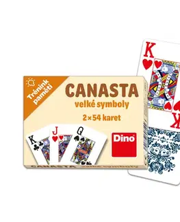 Kartové hry Dino Tréning pamäti: Kanasta (veľké symboly)
