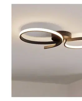 Svietidlá Eglo 901266 - LED Stropné svietidlo SERPINS LED/21W/230V 3000K čierna 901266