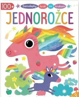 Nalepovačky, vystrihovačky, skladačky Samolepky krok za krokom: Jednorožce
