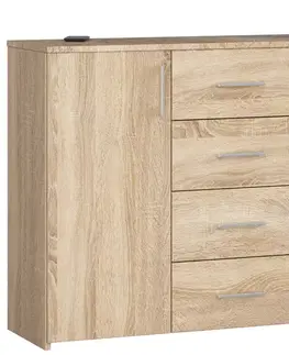 Komody a skrinky Moderná komoda TRAVI110, dub Sonoma