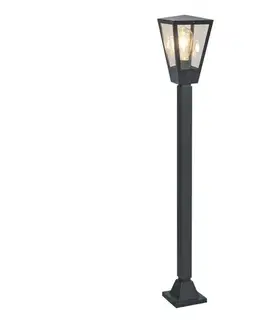 Záhradné lampy Brilliant - Vonkajšie svietidlo WESTDLIFF 1xE27/20W/230V 98,4 cm IP44 antracit 41018/63