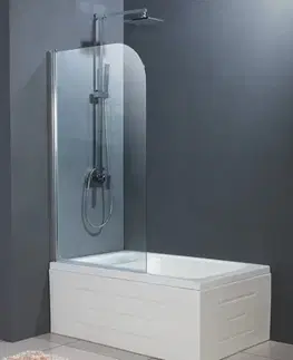 Sprchové dvere OLSEN SPA - Vaňová zástena HOPA EVORA - Farba rámu zásteny - Hliník chróm, Rozmer A - 80 cm, Smer zatváranie - Univerzálny Ľavé / Pravé, Výplň - Číre bezpečnostné sklo - 5 mm BCEVOR80CC