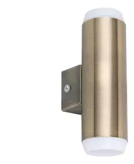 Záhradné lampy Rabalux 8939 - LED Vonkajšie nástenné svietidlo CATANIA 2xLED/4W/230V IP44 bronzová 8939