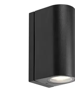 Svietidlá Markslöjd 109110 - LED stmievateľné vonkajšie nástenné svietidlo ALOR 2xLED/4,9W/230V IP65 čierna 109110