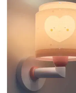 Svietidlá Dalber 76019S - Detské nástenné svietidlo BABY DREAMS 1xE27/15W/230V ružová 76019S