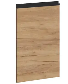 Dvierka a čelá zásuviek pre kuchynske skrinky Dvierka na umývačku Brick 45 čierna/craft