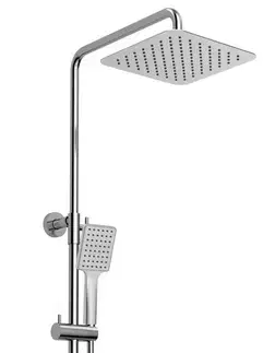 Sprchy a sprchové panely SAPHO - CUBEMIX sprchový stĺp s pákovou batériou, chróm CM139