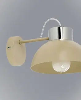 Moderné lampy do obývačky Nástenné svietidlo Tedi 3385 béžová K1