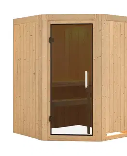 Sauny Interiérová fínska sauna 151 x 151 cm Dekorhome