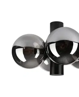 Svietidlá  Stropné svietidlo SFERIO 4xE14/5W/230V čierna/dymová čierna LM-4.298/CZARNY/SMOKY