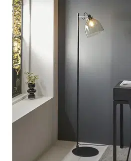 Lampy Endon 107013 - Stojacia lampa URBAN 1xE27/10W/230V čierna/dymová 107013