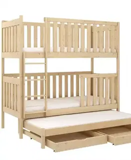 Poschodové postele Posteľ Emilka 90x200 pine