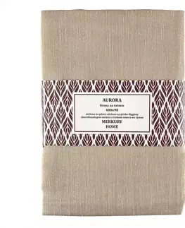 Záclony do obývačky Záclona na páske  AURORA polyester béžová 400x90 Merkury Home
