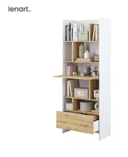 Nábytok Dig-net nábytok Regál Lenart BED CONCEPT BC-22 | biela / dub artisan