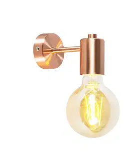 Nástenné osvetlenie Inteligentná nástenná lampa Art Deco medená vrátane žiarovky G95 WiFi - Facil
