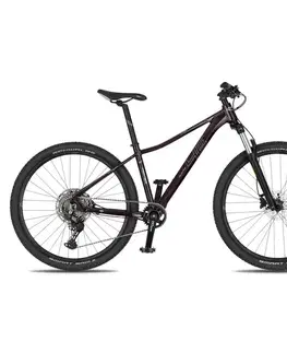 Bicykle Dámsky horský bicykel 4EVER Frontbee Lady 27,5'' - model 2026 dark wine/silver - S (16", 155-165 cm)