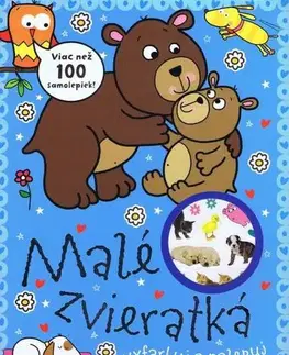 Nalepovačky, vystrihovačky, skladačky Malé zvieratká - viac než 100 nálepiek