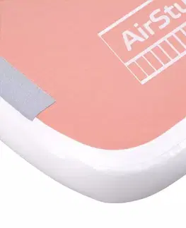 Žinenky Airtrack inSPORTline Airstunt 300x100x10 cm korálová ružová s ručnou pumpou