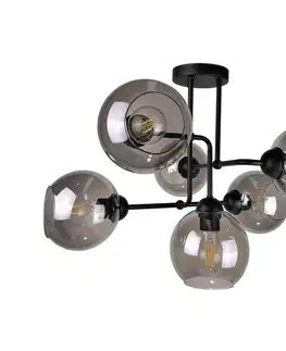 Svietidlá Keter Lighting Prisadený luster OSMO 6xE27/60W/230V čierna 1298/22