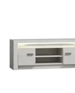 TV stolíky KONDELA Infinity 9 tv stolík jaseň biely