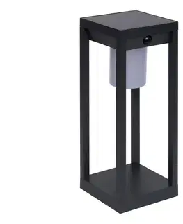 LED osvetlenie Hesperide - solárna LED lucerna PIKY LED/3,7V 2600 mAh 40 cm IP65 antracit 211214A