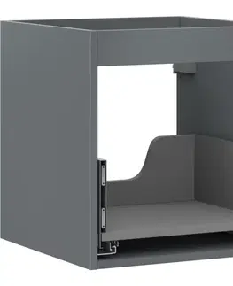 Kúpeľňový nábytok MEXEN - Box-A skrinka pre umývadlo 45, 1 šuplík, grafit mat 91AX0-0450-470-1-66