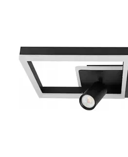 Svietidlá SmartLED LED stropné svietidlo LED/38W/230V + 1xGU10/30W čierne 7938