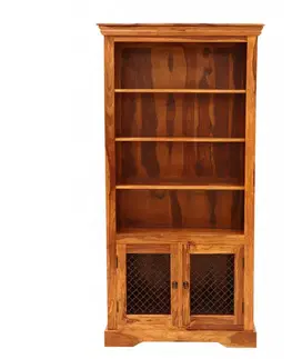 Knižnice Knižnica Jali 100x200x45 z indického masívu palisander