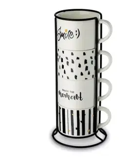 Hrnčeky a šálky Kinekus Hrnček 300ml v stojane 5 dielna sada