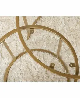 Konferenčné stolíky Súprava konferenčných stolíkov Aurum Gold 60 cm, 2 ks