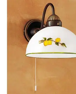 Svietidlá Kolarz 731.61.126 - Nástenná lampa NONNA 1xE27/75W/230V citróny 731.61.126