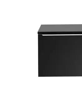 Nábytok ArtCom Kúpeľňová skrinka s doskou SANTA FE Black D60/1 | 60 cm