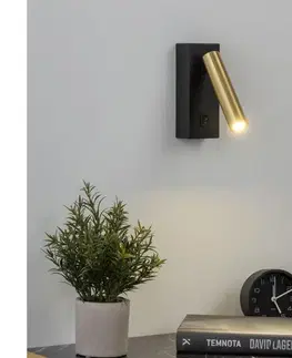 Svietidlá BRILAGI - LED Nástenné bodové svietidlo MAYA LED/3W/230V 4000K čierna/zlatá BRI090