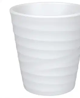 Záhrada Obal na kvetináč WAVE ORCHID vlny keramický mat