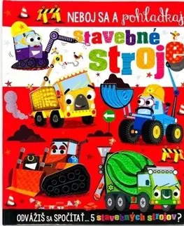 Leporelá, krabičky, puzzle knihy Stavebné stroje - Neboj sa a pohladkaj - Stuart Lynch