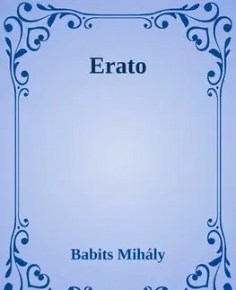 Svetová beletria Erato - Mihály Babits