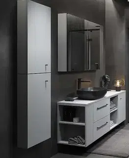 Sprchovacie kúty CERSANIT - Sprchové dvere LARGA ČIERNE 80X195, ľavé, číre sklo S932-127