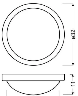 Stropná svetla Stropná lampa chróm/biela 32cm 2xE27 Roda