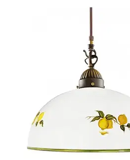 Svietidlá Kolarz 731.30.126 - Luster na lanku NONNA 1xE27/75W/230V pr. 20 cm citróny 731.30.126