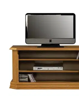 TV stolíky PYKA Kinga H rustikálny tv stolík drevo D3