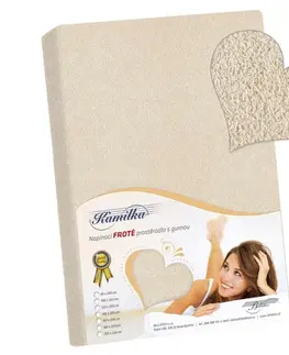 Plachty Bellatex Froté prestieradlo Kamilka natur, 120 x 200 cm