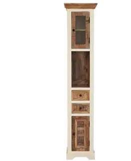 Kúpeľňový nábytok Skrinka do kúpeľne Agni 40x190x35 indický masív mango
