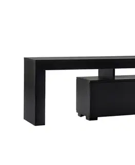 TV stolíky PALM televízny stolík, čierne drevo